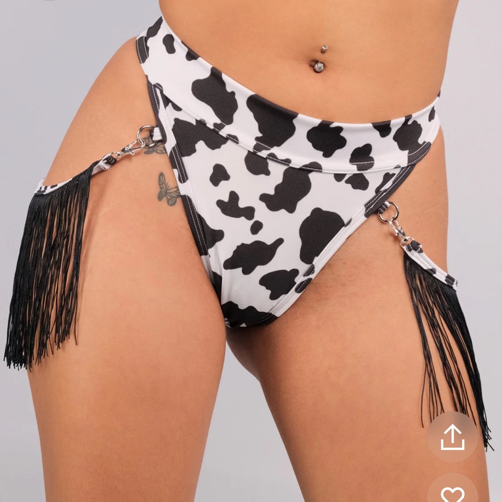 Rolita Couture Cow Fringe Bottoms NWT